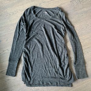 Black maternity brushed long sleeve. So comfy!